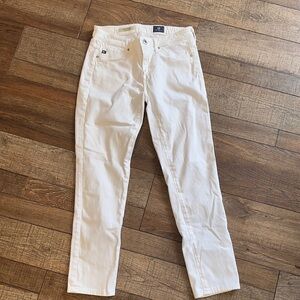 Ag Adriano Goldschmied White Skinny Jeans Crisp Fit